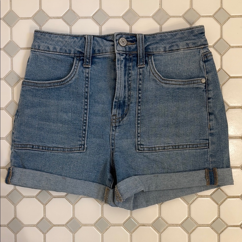 Altar'd State Blue Jean Shorts Classic Design